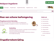 Tablet Screenshot of meldpuntongedierte.nl